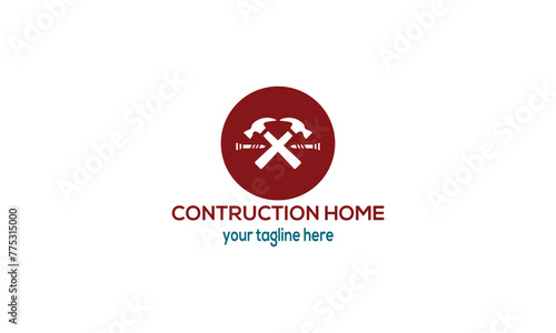 Renovation or Construction House Logo
