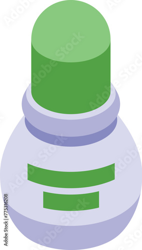 Spa deodorant icon isometric vector. Perfume ball. Person care hygiene