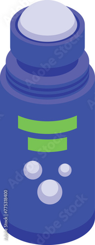 Natural bio deodorant icon isometric vector. Skin perfume. Sign care smell