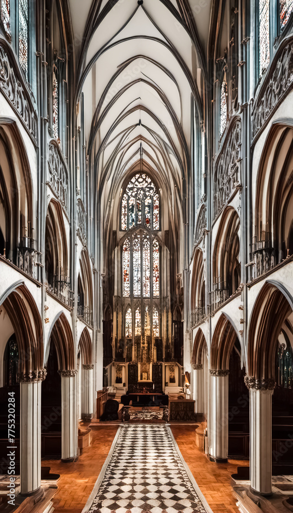 interior of the cathedral 