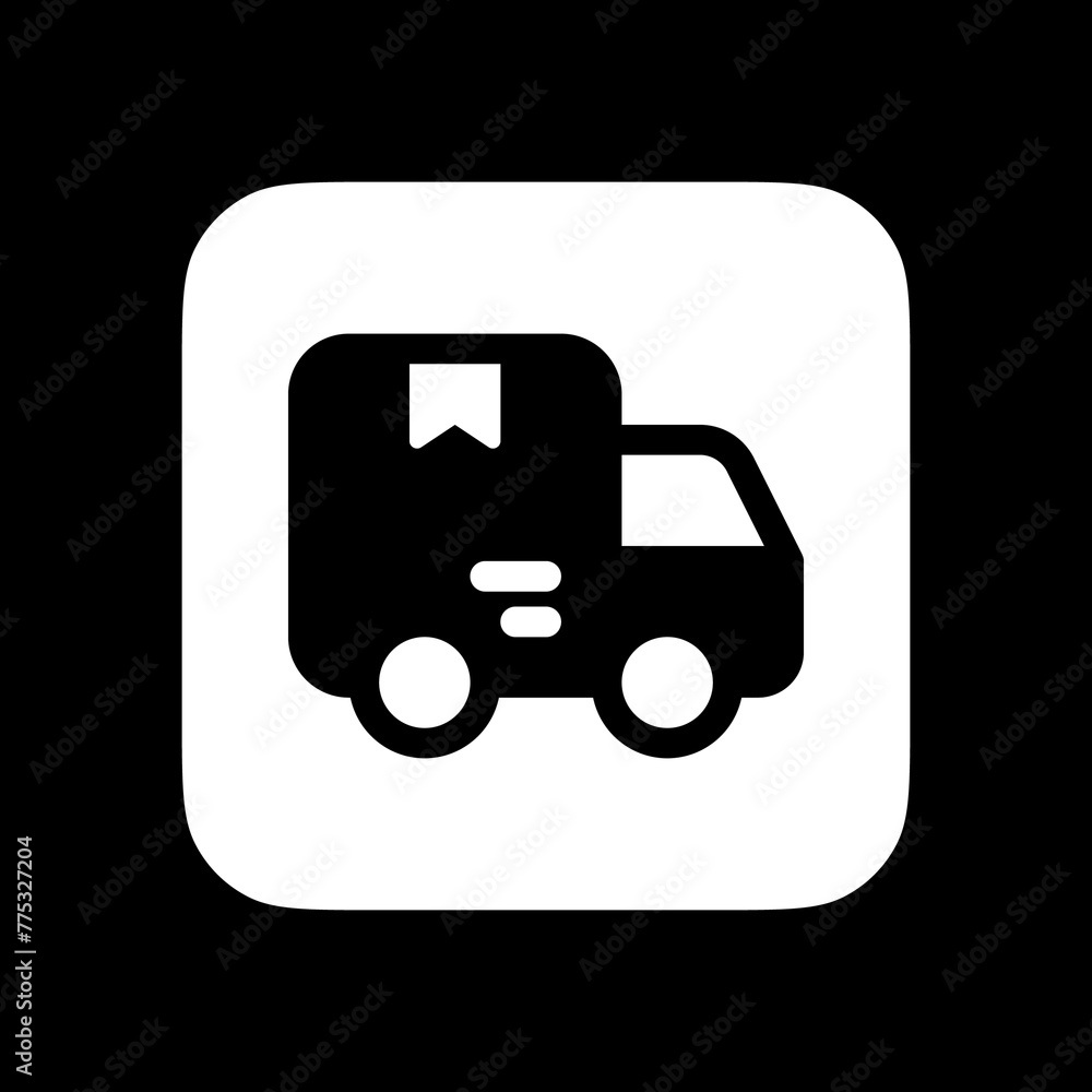 Editable delivery truck vector icon. Shipping, delivery, e-commerce, transport, logistics. Part of a big icon set family. Perfect for web and app interfaces, presentations, infographics, etc Editable delivery truck vector icon. Shipping, delivery, e-commerce, transport, logistics. Part of a big icon set family. Perfect for web and app interfaces, presentations, infographics, etc
