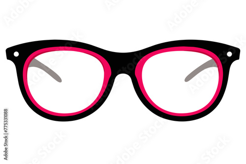 silhouette color image,Zenni glasses, white background