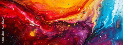 Dynamic abstract painting for vibrant backdrops