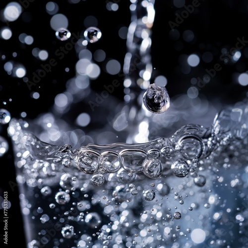 professional product photography, fresh sparkling water commercial background