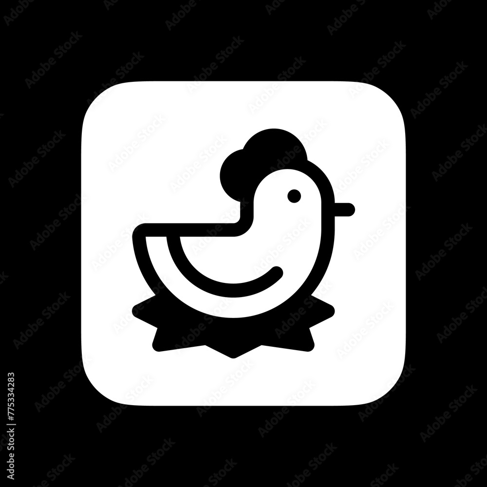 Editable hen, chicken vector icon. Animal, farm, livestock. Part of a big icon set family. Perfect for web and app interfaces, presentations, infographics, etc Editable hen, chicken vector icon. Animal, farm, livestock. Part of a big icon set family. Perfect for web and app interfaces, presentations, infographics, etc