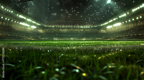 Obraz na płótnie The grass on football field. w salonie