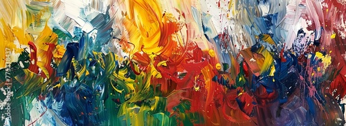 Abstract painting setting the tone for backgrounds