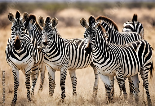 A view of a Herd of Zebra