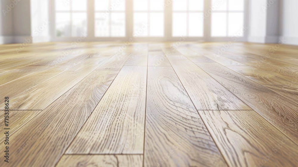 Bright wood flooring texture with sunbeams - A warm and inviting view of bright wooden flooring basked in the glow of natural sunbeams from a window Bright wood flooring texture with sunbeams - A warm and inviting view of bright wooden flooring basked in the glow of natural sunbeams from a window