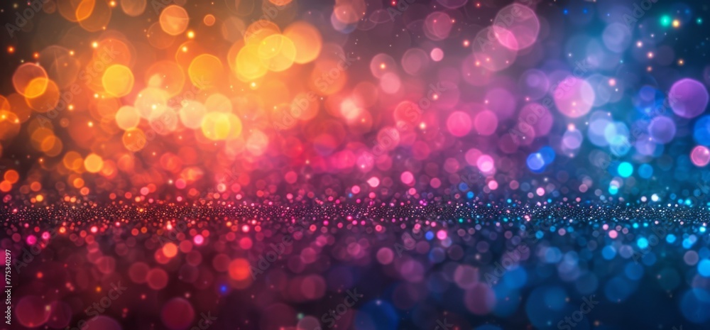 Mesmerizing Display of Colorful Bokeh Lights Effect. Mesmerizing Display of Colorful Bokeh Lights Effect.
