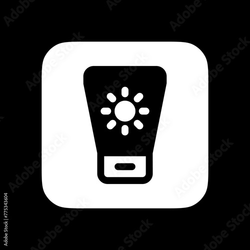 Editable sunblock vector icon. Cosmetics, makeup, skincare, beauty. Part of a big icon set family. Perfect for web and app interfaces, presentations, infographics, etc