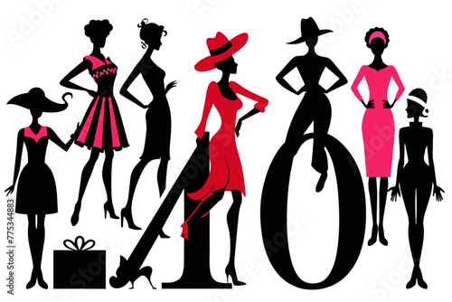 color Fashionable Impressions white background