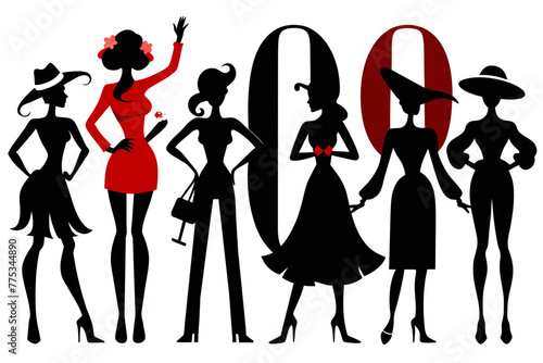 color Fashionable Impressions white background