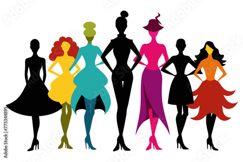 color Fashionable Impressions white background