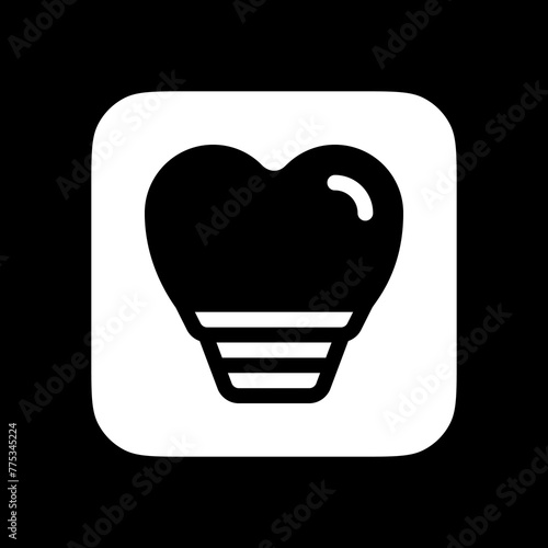 Editable dental implant vector icon. Dentistry, healthcare, medical. Part of a big icon set family. Perfect for web and app interfaces, presentations, infographics, etc