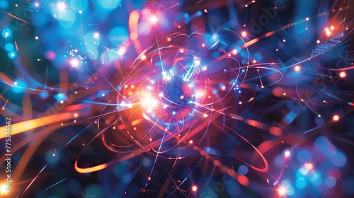 the properties and interactions of subatomic particles, including quarks, leptons, and bosons, and their role in the universe's evolution photo