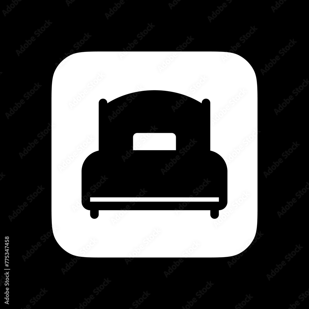Editable single bed vector icon. Part of a big icon set family. Perfect for web and app interfaces, presentations, infographics, etc Editable single bed vector icon. Part of a big icon set family. Perfect for web and app interfaces, presentations, infographics, etc