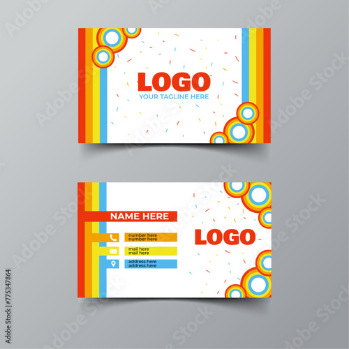 Colorful Business Card Design 