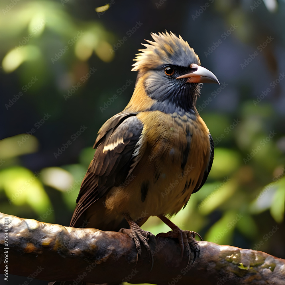 White-crested Bulbul (Cyornis leucophaeus) in nature White-crested Bulbul (Cyornis leucophaeus) in nature