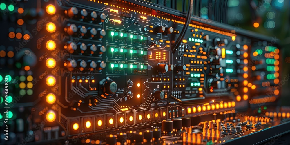 Close-up of Input/output board