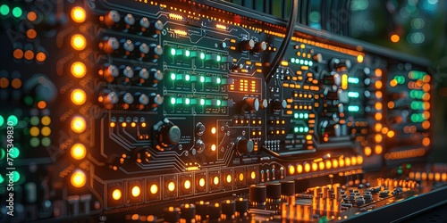 Close-up of Input/output board