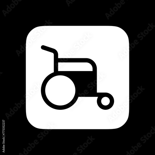 Editable disability, wheelchair access vector icon. Part of a big icon set family. Perfect for web and app interfaces, presentations, infographics, etc