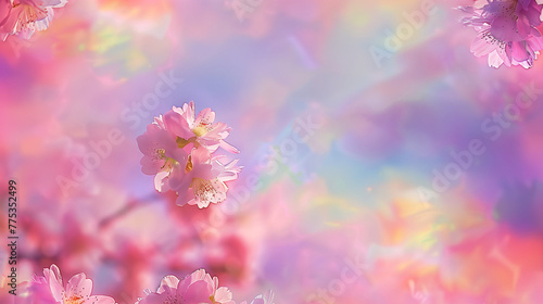 Pink spring  flowers background © Sunny 5