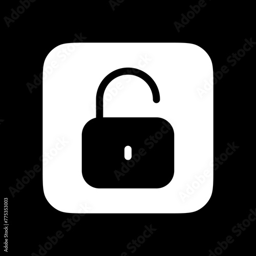 Editable vector unlock padlock password security icon. Part of a big icon set family. Perfect for web and app interfaces, presentations, infographics, etc