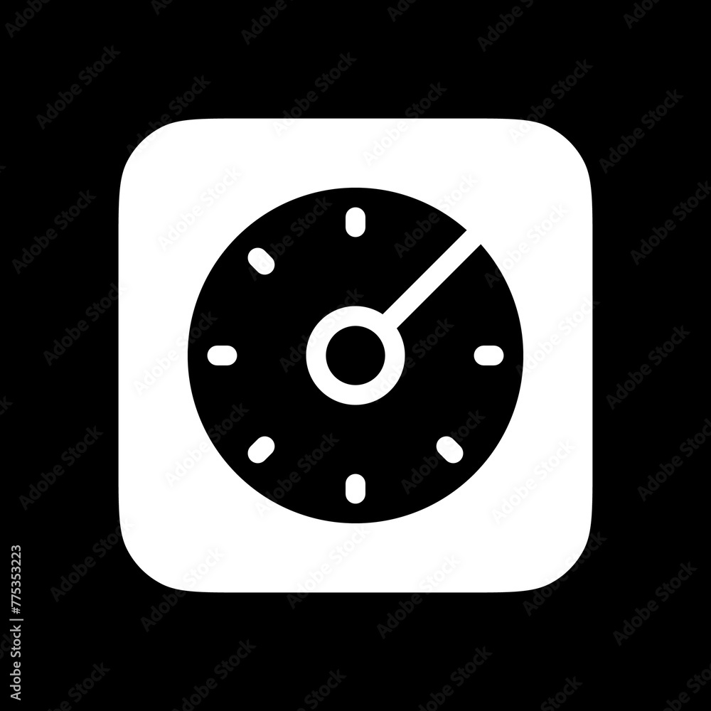 Editable vector speedometer icon. Part of a big icon set family. Perfect for web and app interfaces, presentations, infographics, etc