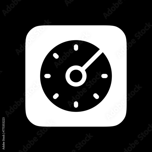 Editable vector speedometer icon. Part of a big icon set family. Perfect for web and app interfaces, presentations, infographics, etc