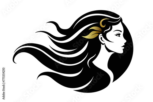 Introducing our captivating profile of a woman logo