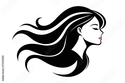 Introducing our captivating profile of a woman logo