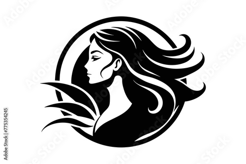 Introducing our captivating profile of a woman logo