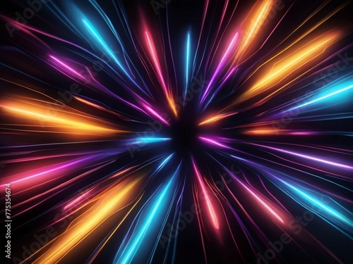 Abstractt neon light background