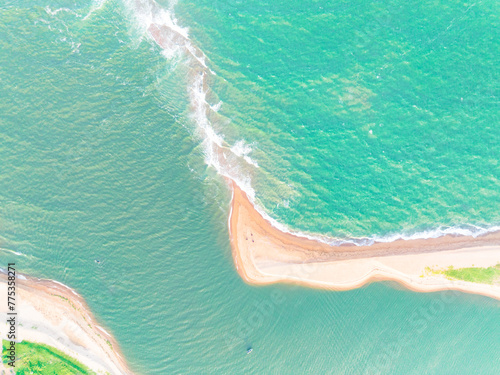 Beautiful scenery along the coast of Boao Yudai Beach, Qionghai, Hainan, China photo