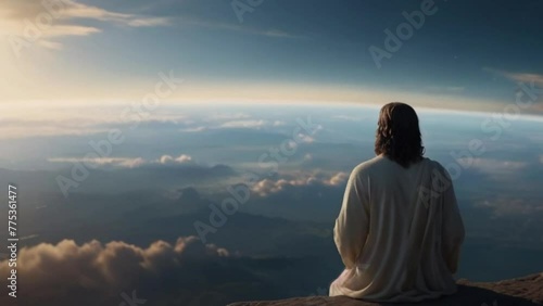 Jesus Christ Looking Over the World 