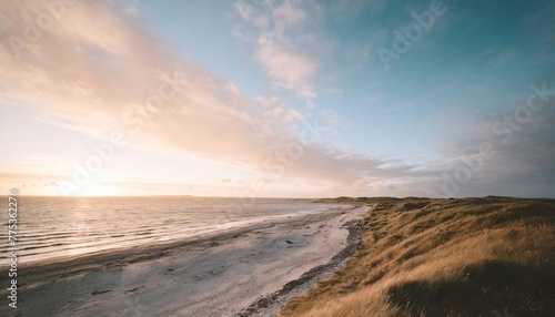 coastal landscape in northern denmark high quality photo