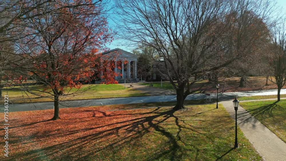 Scenic Aerial Views of Dana Auditorium at Guilford College Scenic Aerial Views of Dana Auditorium at Guilford College