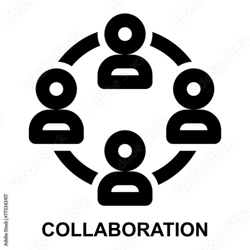 collaboration, team, group, team work, teamwork, social connection expanded agile outline icon for web mobile app presentation printing