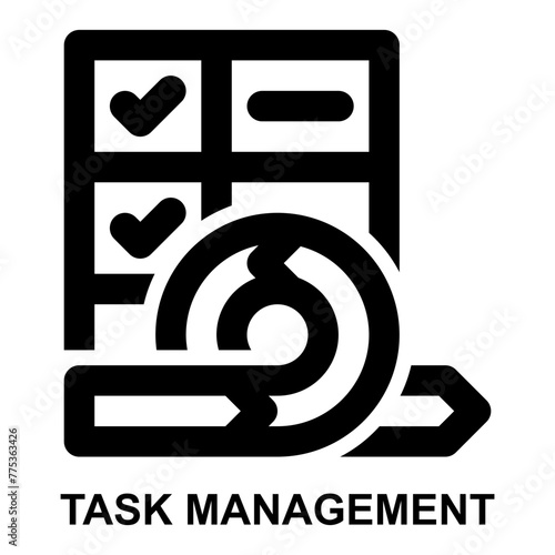 task management, agile, development, backlog, requirement, testing, product backlog expanded agile outline icon for web mobile app presentation printing