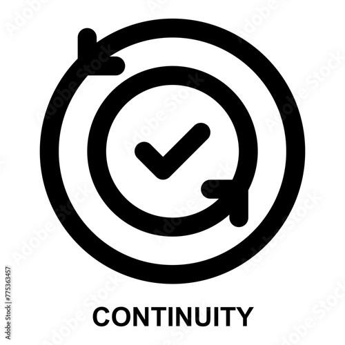 continuity, continuous, iterative, cycle, update, agile, iteration, rotation expanded agile outline icon for web mobile app presentation printing