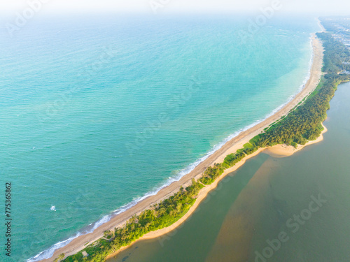 Beautiful scenery along the coast of Boao Yudai Beach, Qionghai, Hainan, China