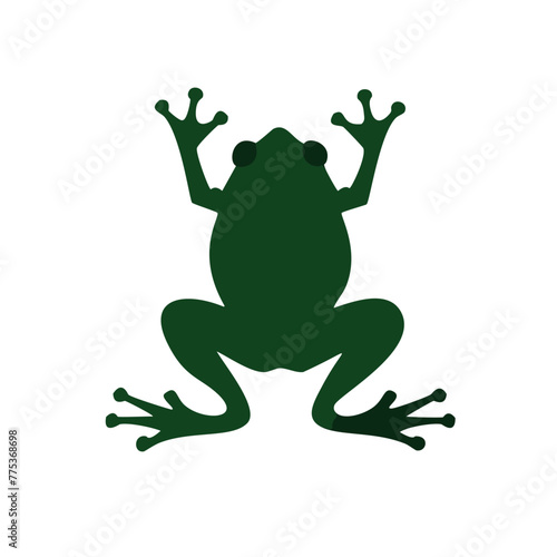 Amazonian frog vector, vectorized image of frog for graphic design and logos for stikers, with details of branches, vectorized frog to design sports t-shirts