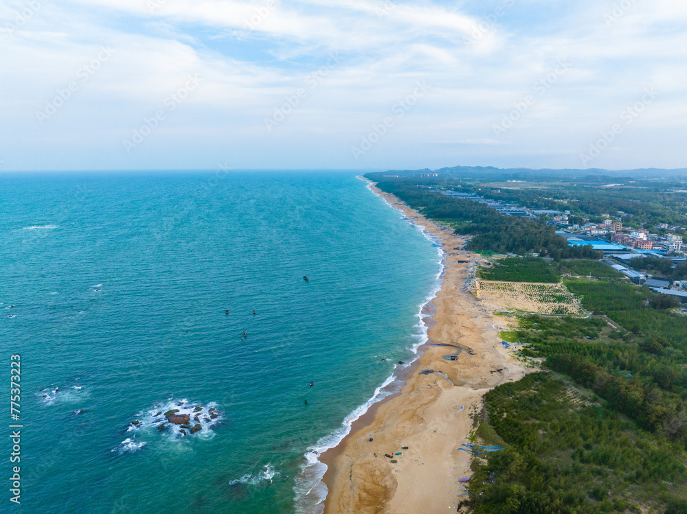 Beautiful scenery along the coast of Boao Yudai Beach, Qionghai, Hainan, China Beautiful scenery along the coast of Boao Yudai Beach, Qionghai, Hainan, China