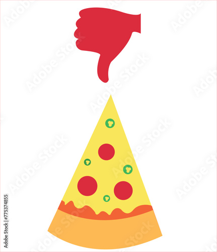 Unhealthy fast food diet hand drawing vector illustration	
