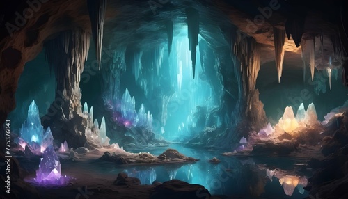 Enigmatic-Hidden-Cave-Filled-With-Glowing-Crystal- 2