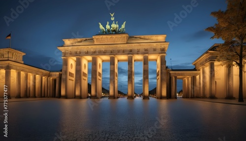 Enchanting Illuminated Scene Of The Brandenburg G