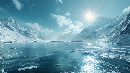 Glaciers glistening in the sunlight © Be Naturally