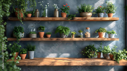 pared clara de una casa con macetas y plantas