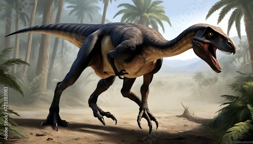 Dromaeosauridae-A-Dromaeosauridae-Stalks-Its- 2 © Noor